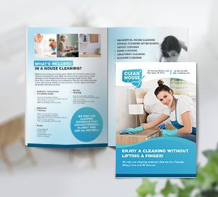 premium cleaning service booklets