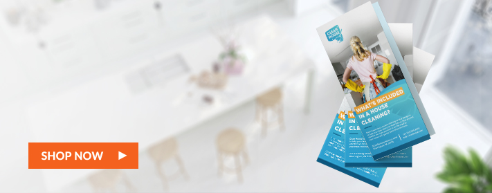 cleaning service brochures and folded leaflets