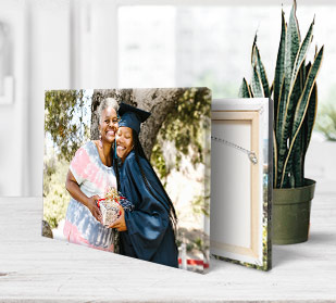 Commemorate your special day by converting your favorite photo into a custom canvas print.