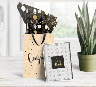 Whether you want to add a touch of glamour to your gift or ensure your customers remember you, personalized tissue paper will do the job.
