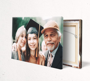 Commemorate your special day by converting your favorite photo into a custom canvas print.