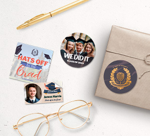 Design personalized graduation stickers