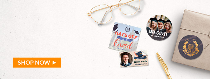 Design personalized graduation stickers