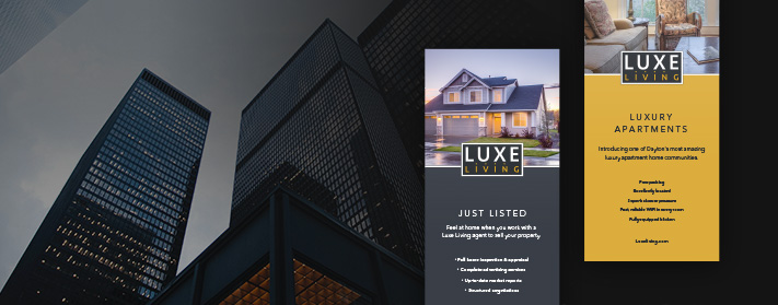 premium luxury real estate rack cards