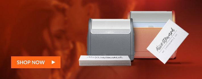 These custom self-inking stamps are made from only the highest quality materials.