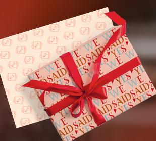 Add a personal touch to gifts with custom wrapping paper.