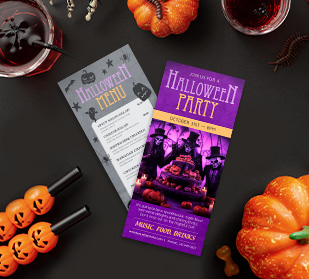 special creepy halloween menus, invitations and menus galore