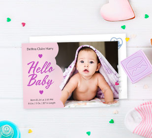 personalised baby cards, custom baby greeting cards, custom postcard baby cards, custom postcard baby greetings