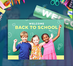 Custom Folded back-to-school Cards